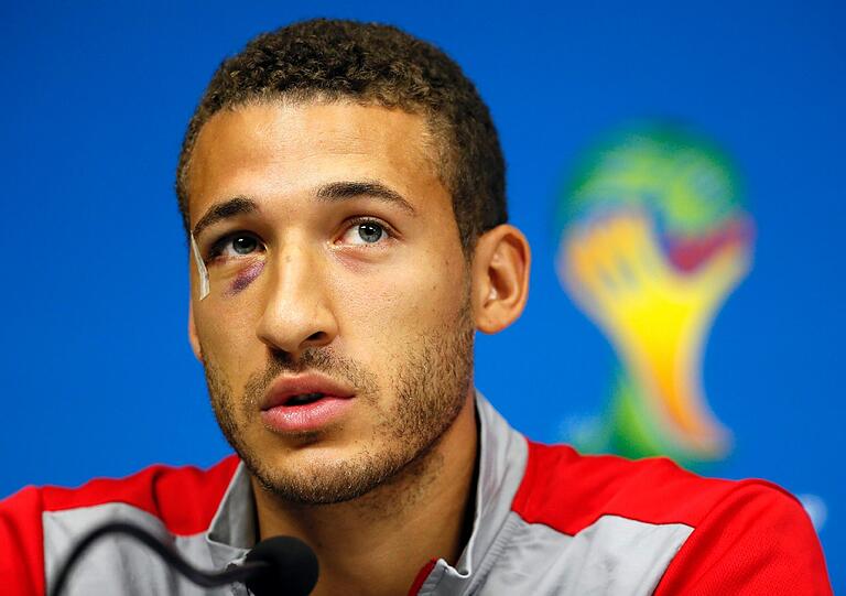 Fabian Johnson vor dem Spiel Deutschland gegen USA