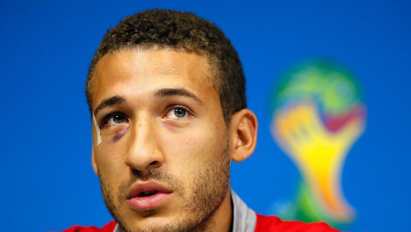 Fabian Johnson vor dem Spiel Deutschland gegen USA Fabian Johnson vor dem Spiel Deutschland gegen USA