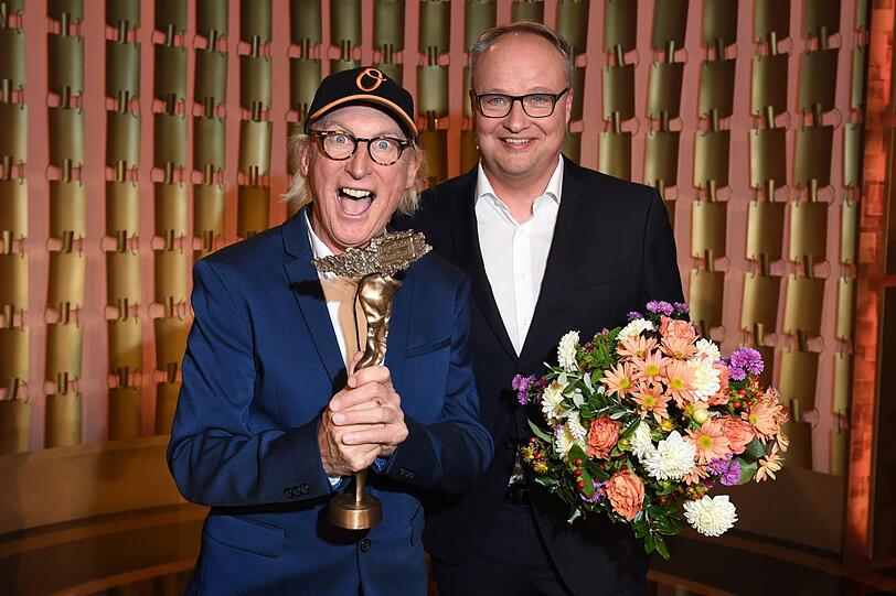 Otto Waalkes (Ehrenpreis) mit Laudator Oliver Welke
