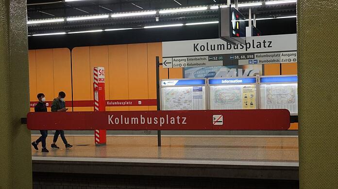 Der U-Bahnhof Kolumbusplatz. Hier hat sich der Vorfall ereignet. (Archivbild)
