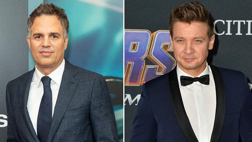 Hollywood-Star Mark Ruffalo (l.) ist in Gedanken bei seinem verunfallten Marvel-Kollegen Jeremy Renner.