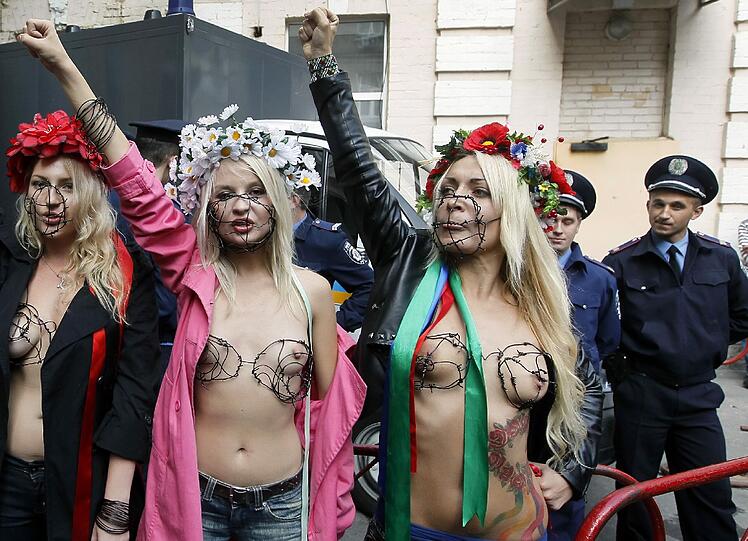"Femen" ist für seine spektakulären Nacktproteste inzwischen international bekannt.