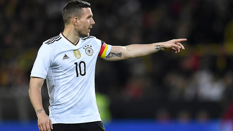 Lukas Podolski verabschiedet sich aus der deutschen Nationalmannschaft.