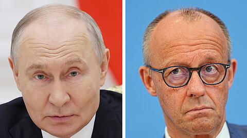 Merz gegen Putin: Die deutsch-russische Konfrontation versch&auml;rft sich.