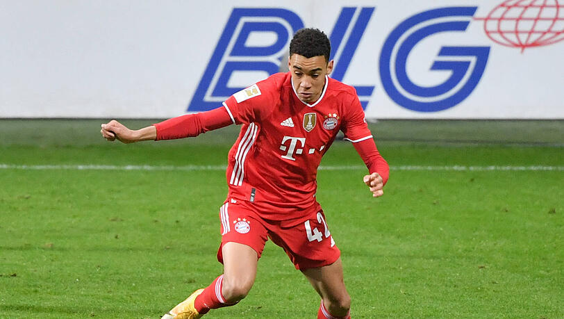 Jamal Musiala ist der jüngste Torschütze für den FC Bayern in der Champions League (17 Jahre und 363 Tage). Sein Vertrag bei den Münchnern wurde gerade erst bis 30. Juni 2026 verlängert.