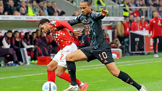 Krönte seinen Auftritt in Mainz mit einem Tor: Flügelflitzer Leroy Sané.