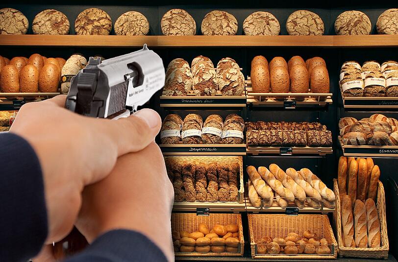 Die Serie begann am 13. Oktober, als ein maskierter und bewaffneter Mann die Bäckerei Zöttl in der Jean-Paul-Richter-Straße überfällt.