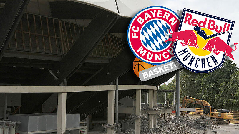 Hier soll die Multifunktionshalle entstehen: Das mittlerweile abgerissene Radstadion am Rande des Olympiaparks.