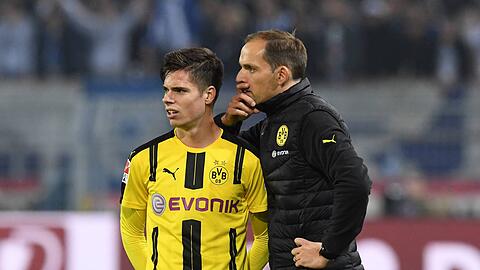 Thomas Tuchel galt als größer Förderer von Julian Weigl (li.) bei Borussia Dortmund.