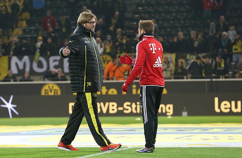 Professionell: Mario Götze trifft Ex-Trainer Jürgen Klopp.
