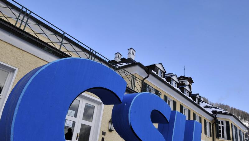 Das CSU-Logo in Wildbad Kreuth. Das CSU-Logo in Wildbad Kreuth.