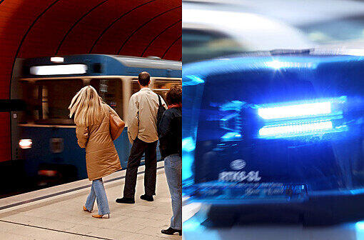 Polizeieinsatz in der U-Bahn (Symbolbild)
