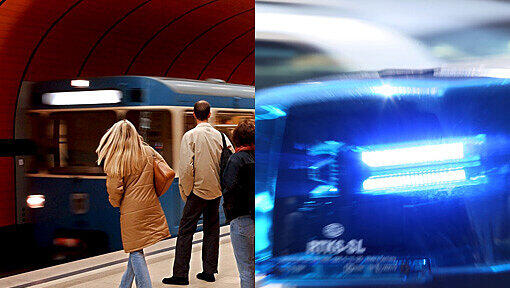 Polizeieinsatz in der U-Bahn (Symbolbild) Polizeieinsatz in der U-Bahn (Symbolbild)