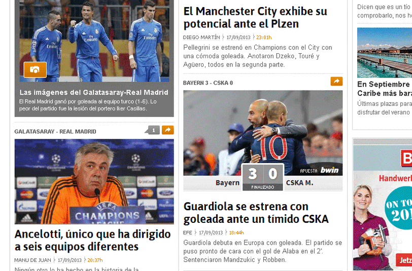 AS.com: Guardiola eröffnet gegen schüchterne Moskauer".