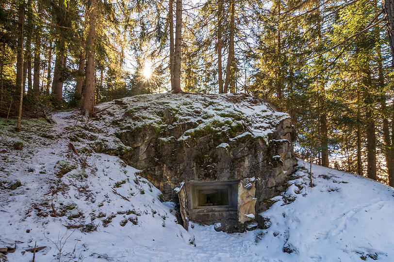 Die Quelle der Etsch im im Vinschgau in S&uuml;dtirol.