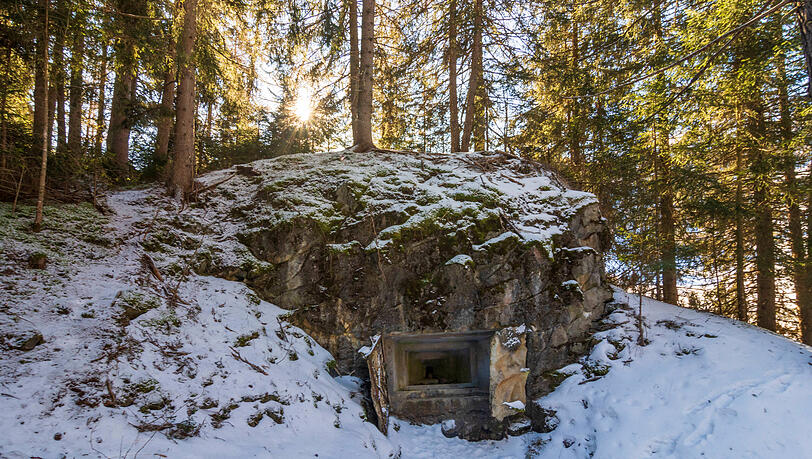 Die Quelle der Etsch im im Vinschgau in S&uuml;dtirol.