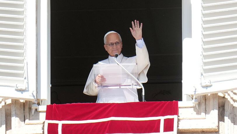 Der Papst bei seinem Angelus-Gebet.
