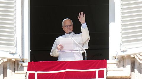 Der Papst bei seinem Angelus-Gebet.