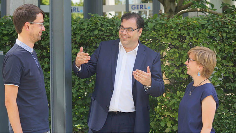 Ingo Wortmann im Gespräch mit den AZ-Lokalchefs Sophie Anfang und Felix Müller.
