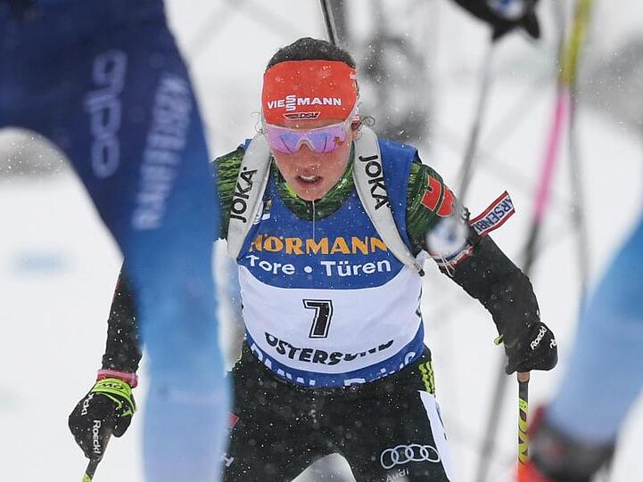 Laura Dahlmeier beendete das Rennen nach vier Strafrunden als Sechste.