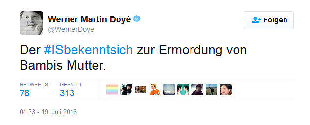 Unter dem Hashtag #ISbekenntsich schieben die Twitter-User dem IS die Verantwortung für Unannehmlichkeiten des Alltags zu.