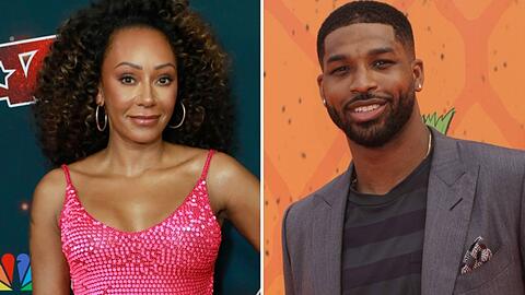 Spice Girl Mel B neben NBA-Spieler Tristan Thompson.