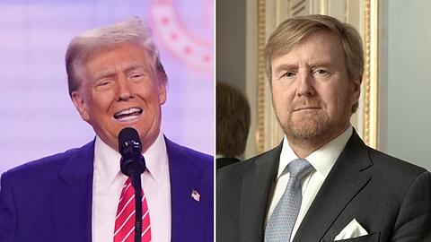 Besondere Ehre zum Nato-Gipfel: Donald Trump (l.) darf im Palast von König Willem-Alexander übernachten.