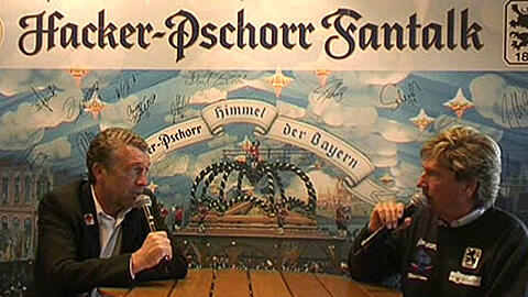 Florian Hinterberger und Stefan Schneider im Hacker Pschorr-Fantalk