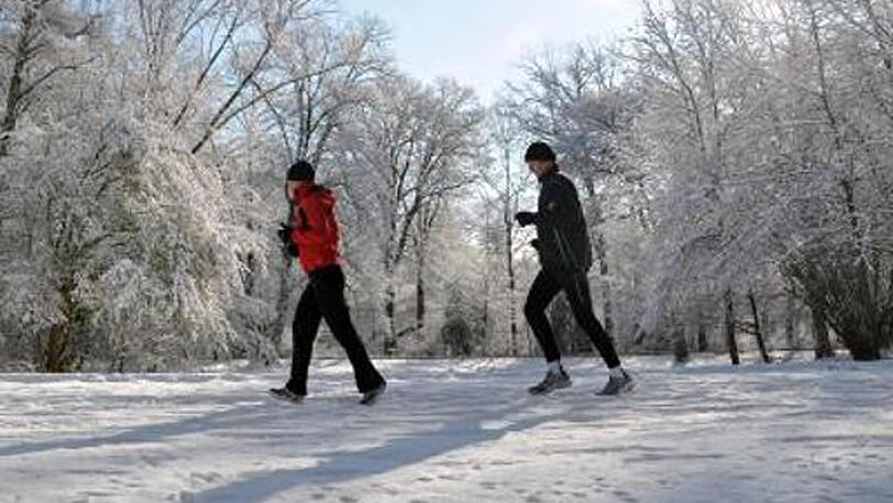 Joggen im Schnee - Vorsicht ist geboten