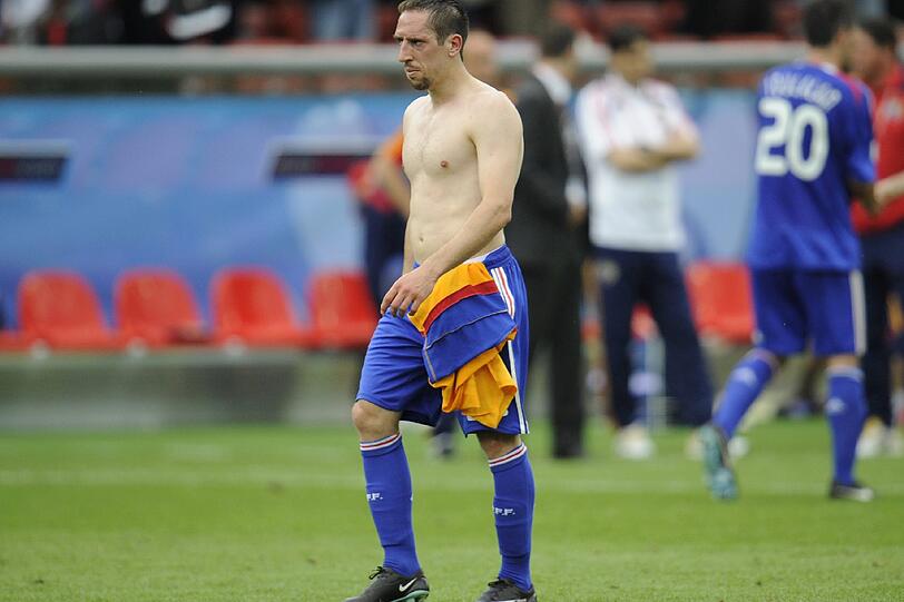 Ohne Treffer gegen Rumänien: Frank Ribery