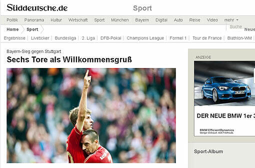 Die Bayern im Torrausch: Lesen Sie hier die Pressestimmen nach dem 6:1-Knaller gegen Stuttgart