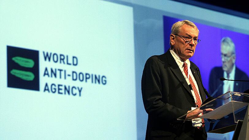 WADA-Gründungspräsident Richard Pound bei einer Pressekonferenz 2007 in Madrid.