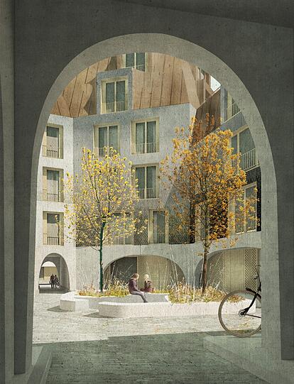 Die Fassade des Hauses wird wenig verändert, auffällig sind aber die Dachgauben. Auch Innen soll es licht und hell werden.
