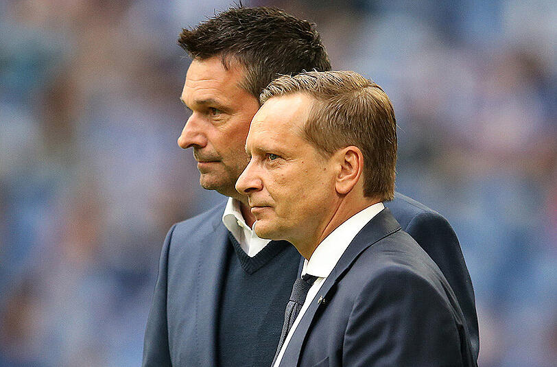 Mainz-Manager Christian Heidel (links) ist als Nachfolger von Schalke-Manager Horst Heldt im Gespräch.