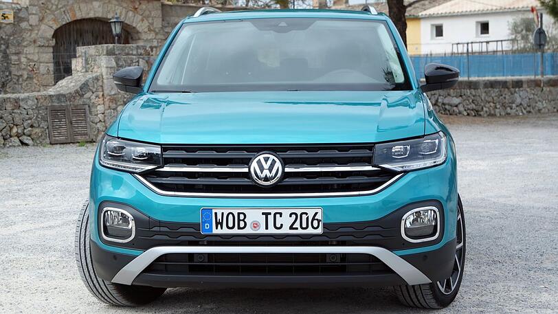 VW attestiert dem T-Cross einen "maskulinen Look" - auf alle Fälle wirkt er sympathisch.