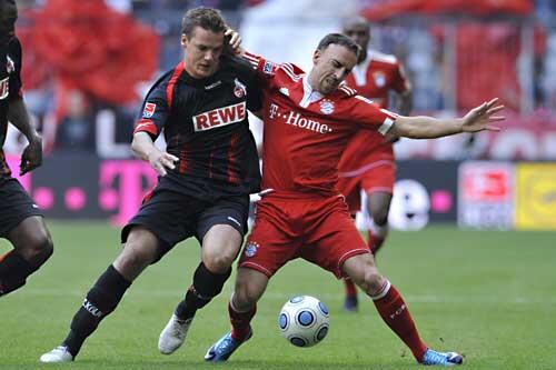 Zäh taten sich die Bayern lange Zeit gegen den 1. FC Köln