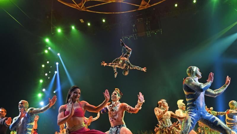Die Artisten stehen nach der Preview der Show "Totem" des Cirque du Soleil auf der Bühne. Foto: Ursula Düren/dpa/Archivbild Die Artisten stehen nach der Preview der Show "Totem" des Cirque du Soleil auf der Bühne. Foto: Ursula Düren/dpa/Archivbild