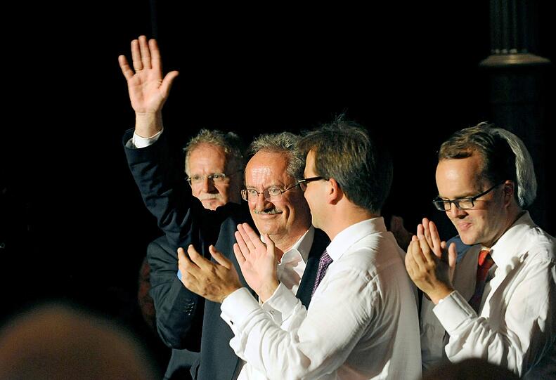 Münchens Oberbürgermeister Christian Ude (SPD) spricht am Freitag in München (Oberbayern) während der Feier seines 18. Dienstjubiläums. Ob er es tatsächlich zum Ministerpräsidenten schafft, ist offen.