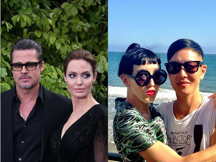 Nachdem Angelina Jolie ihren Brad Pitt heiratete, ehelichte nun auch Jenny Shimizu ihre Freundin