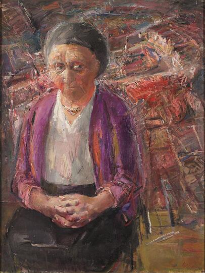 Heisig hat seine Mutter mehrmals gemalt, hier 1967.