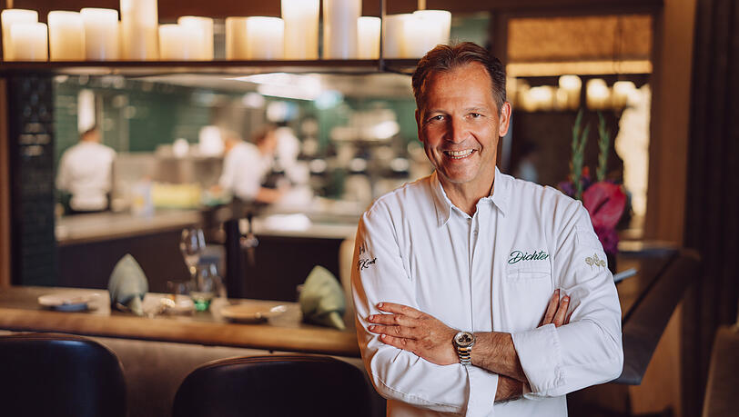 Thomas Kellermann hat mit seinem Team zwei Sterne f&uuml;r das Gourmetrestaurant Dichter am Tegernsee geholt.