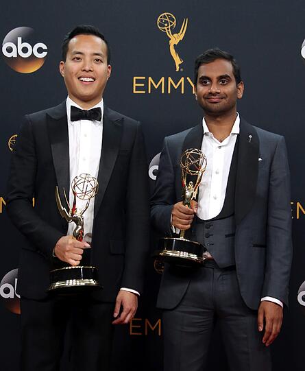 Aziz Ansari (r.) und Alan Yang.