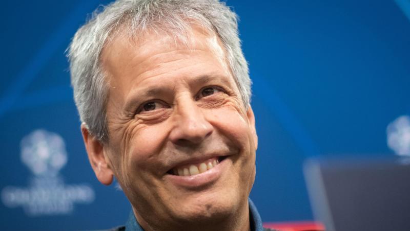 Gut gelaunt trotz drohenden Königsklassen-Aus: BVB-Coach Lucien Favre.