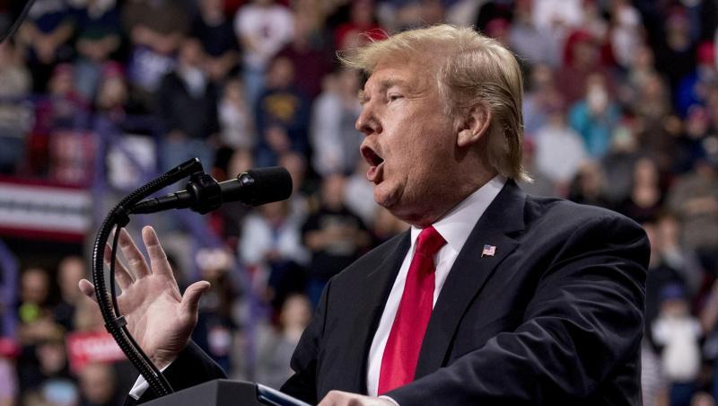 Donald Trump, Präsident der USA, spricht bei einer Kundgebung in Wisconsin. Donald Trump, Präsident der USA, spricht bei einer Kundgebung in Wisconsin.