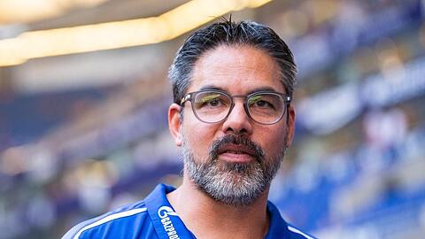 Trainer David Wagner dämpft auf Schalke die Erwartungen.