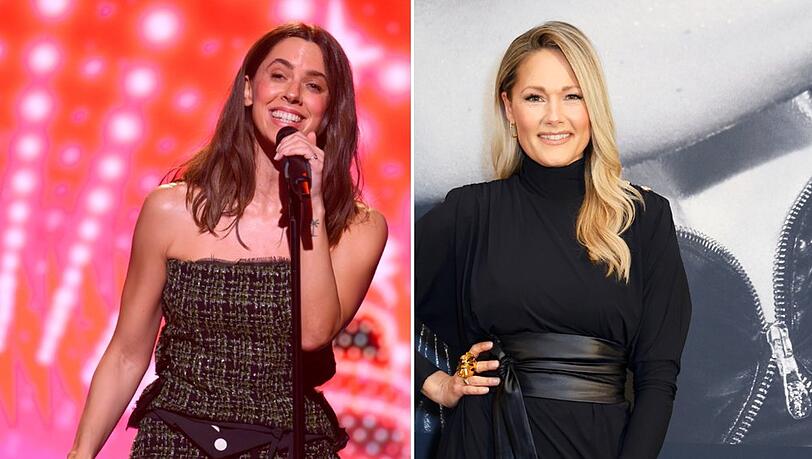 Vanessa Mai (li.) lie&szlig; sich gerne mit Helene Fischer vergleichen.