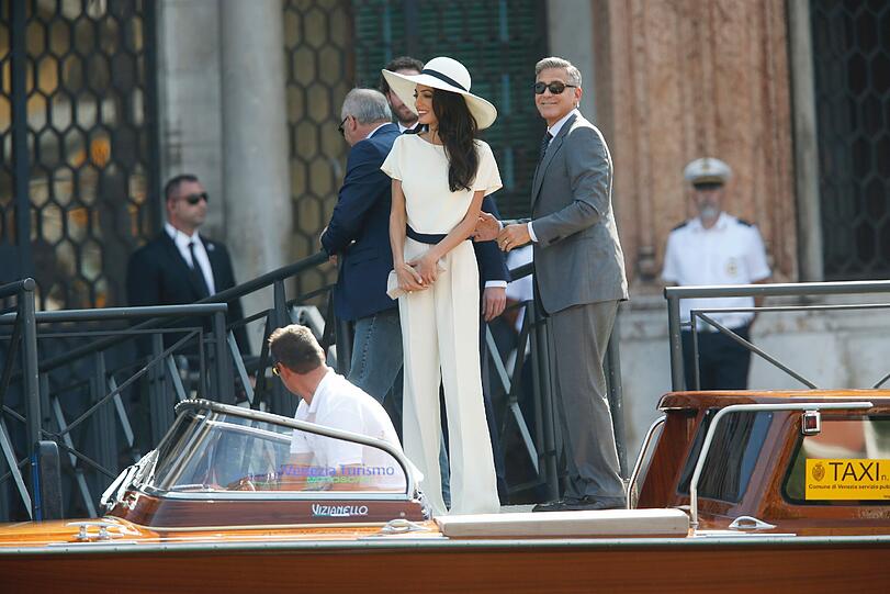 Amal Alamuddin und George Clooney haben in Venedig geheiratet.