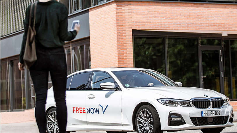 Free Now, ehemals "Mytaxi", startet seinen Mietwagenservice nun auch in München.