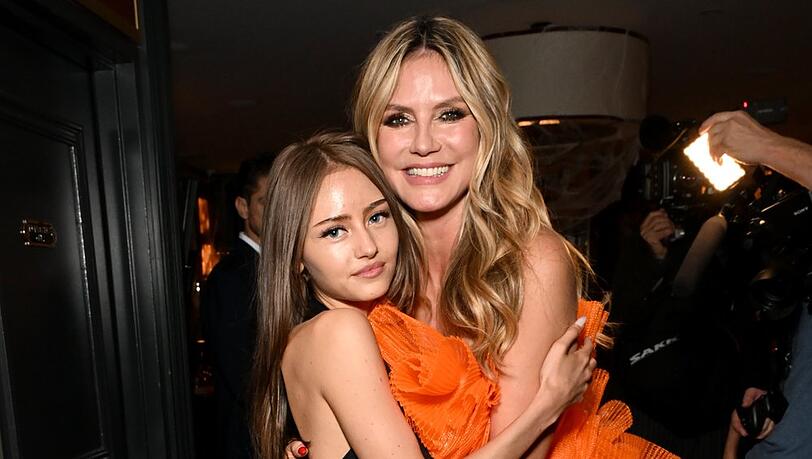 Heidi Klum mit ihrer Tochter Leni bei einer Pre-Halloween-Party in New York City.