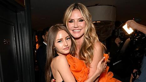 Heidi Klum mit ihrer Tochter Leni bei einer Pre-Halloween-Party in New York City.